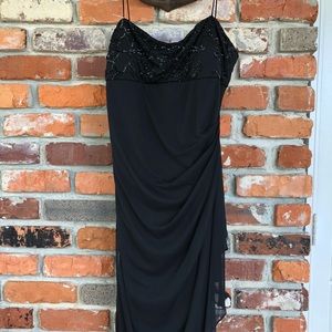 Beaded Black Dress